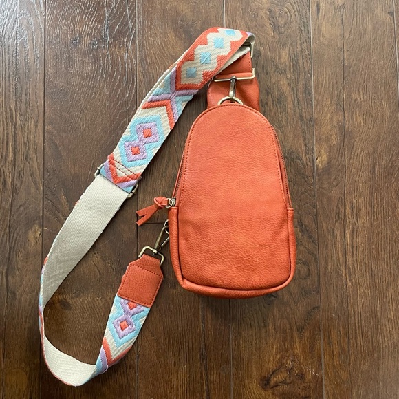 Anthropologie Urban Originals Leather Backpack Sling Belt Bag Purse. - Picture 2 of 11